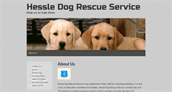 Desktop Screenshot of hessledogrescue.org